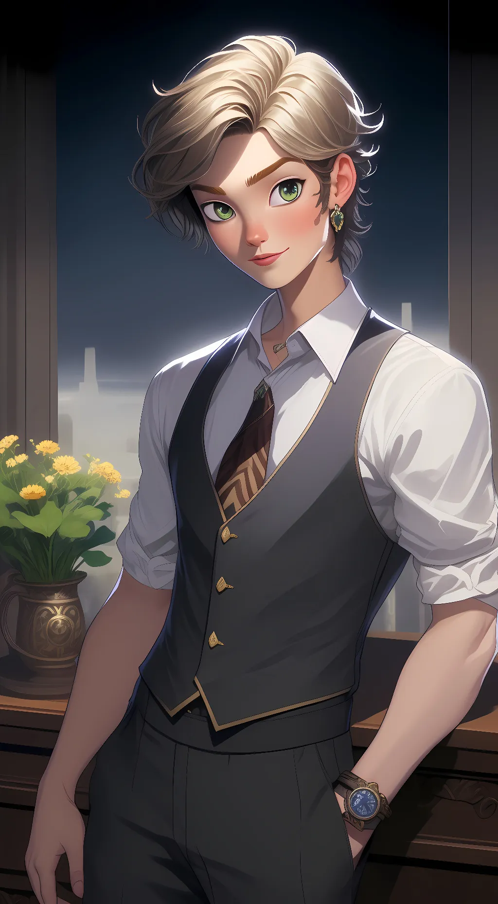 ai character: Adrian aggress background