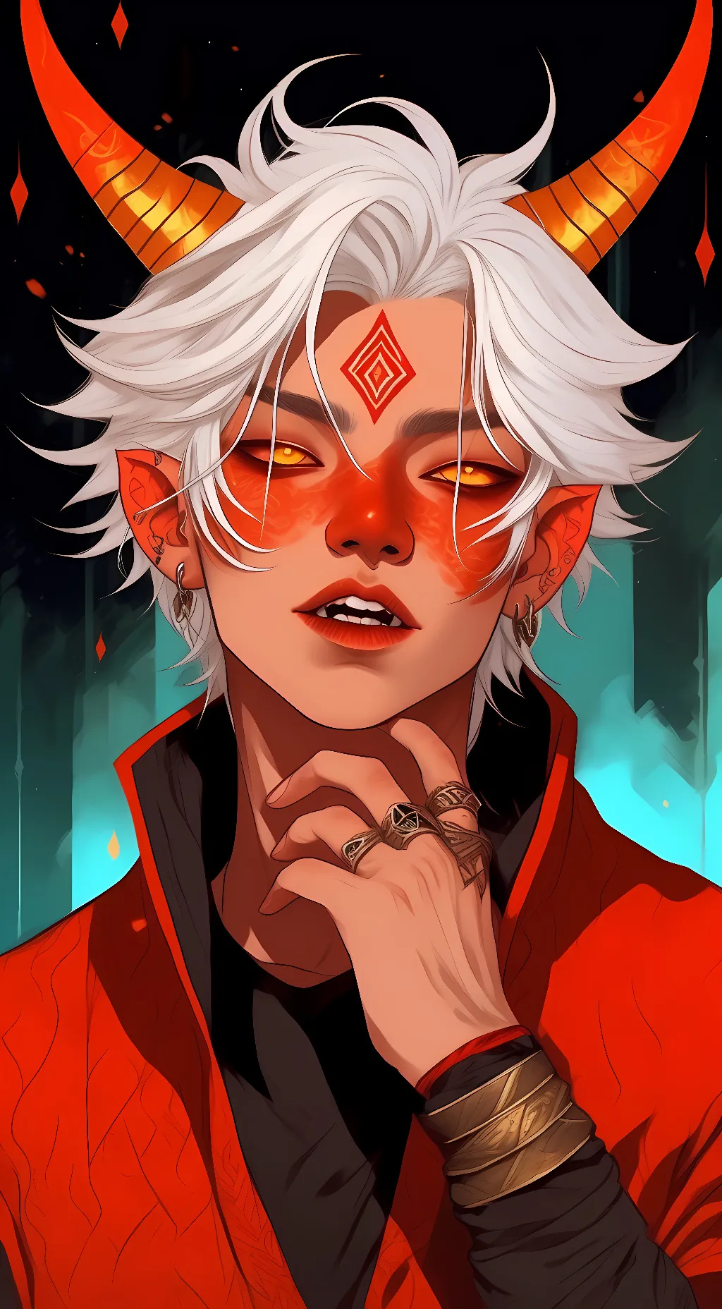 ai character: King~ background