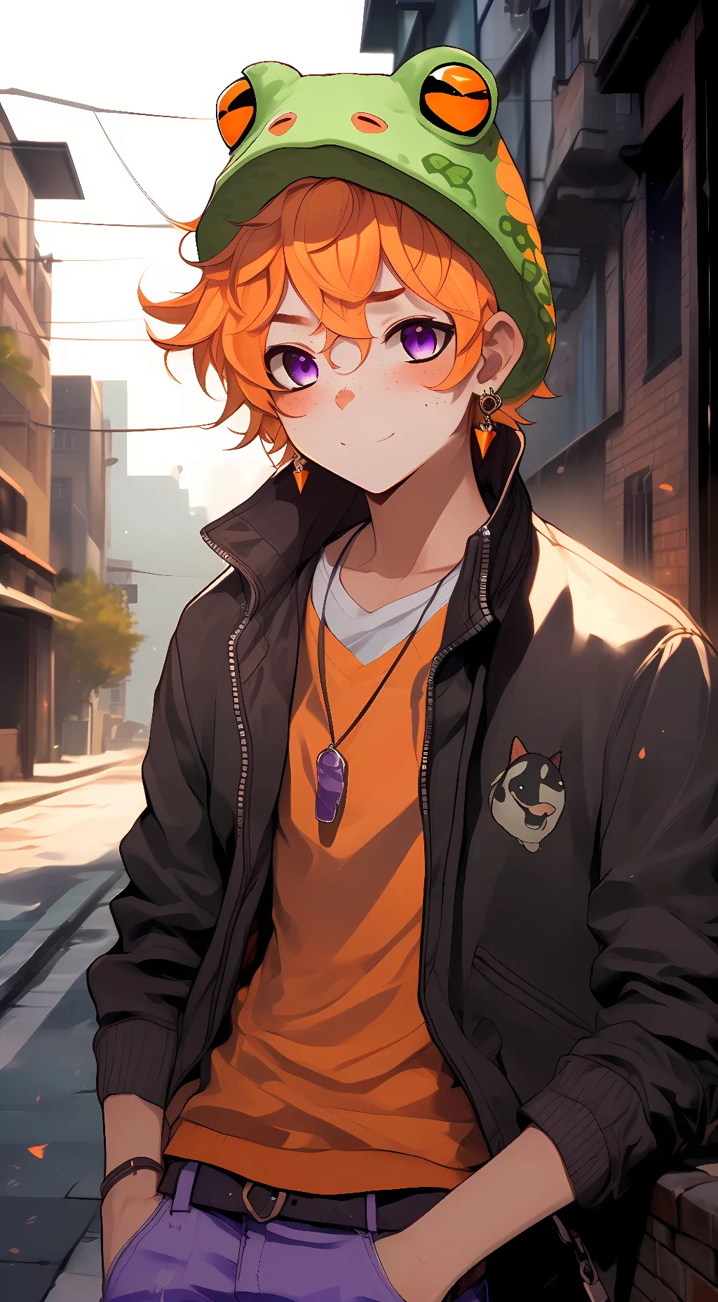 ai character: Okimachi background