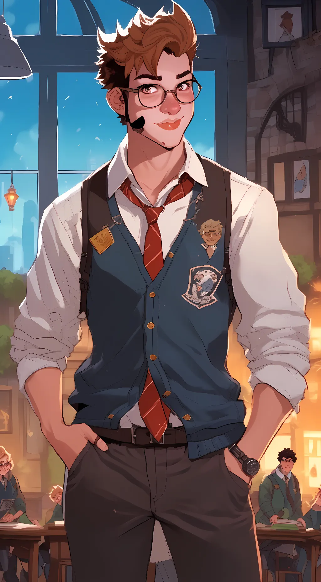 ai character: All wolf boys hisc background