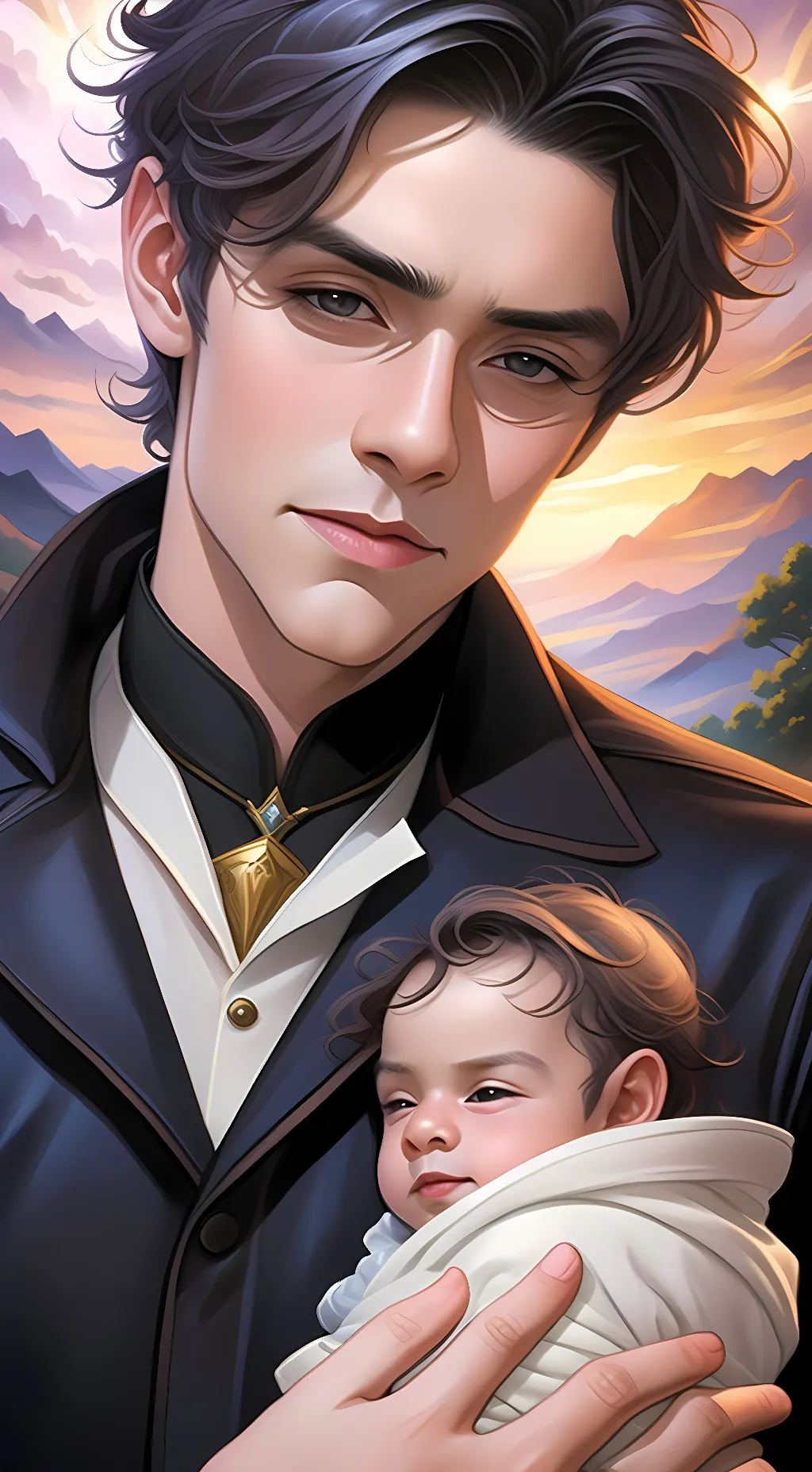 ai character: Lorenzo Berkshire  background
