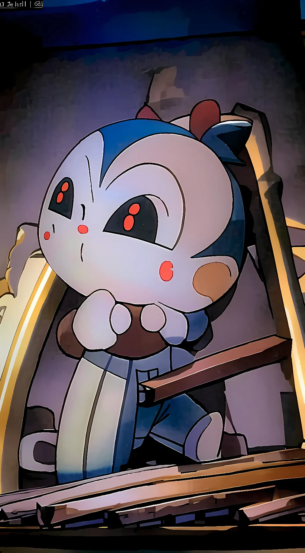 ai character: pandapple  background