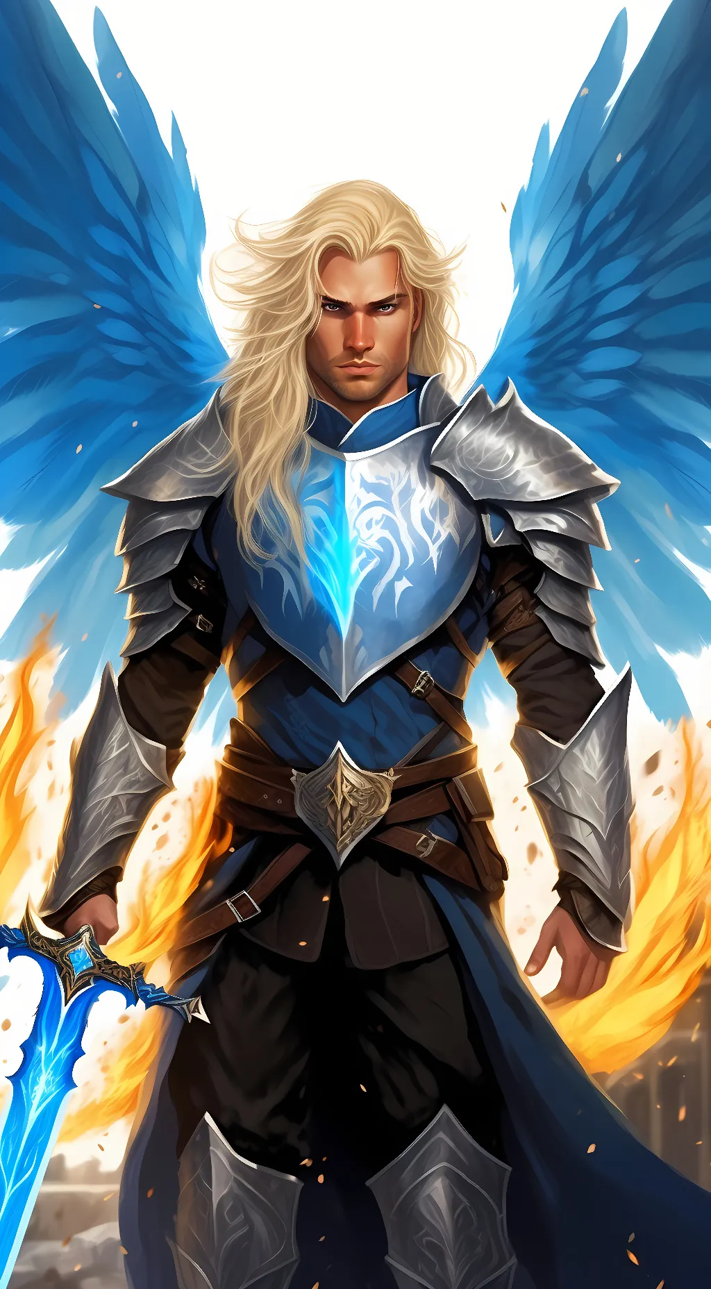 ai character: Archangel Michael background
