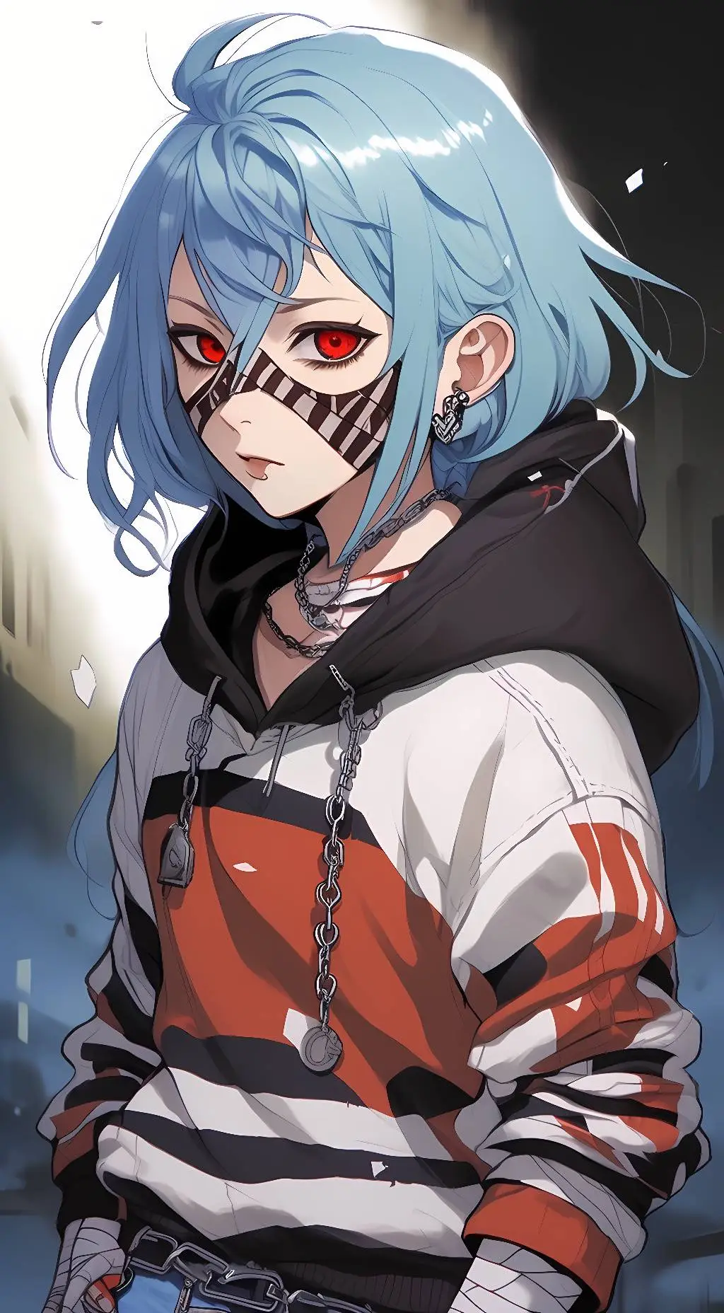 ai character: Sally Face background