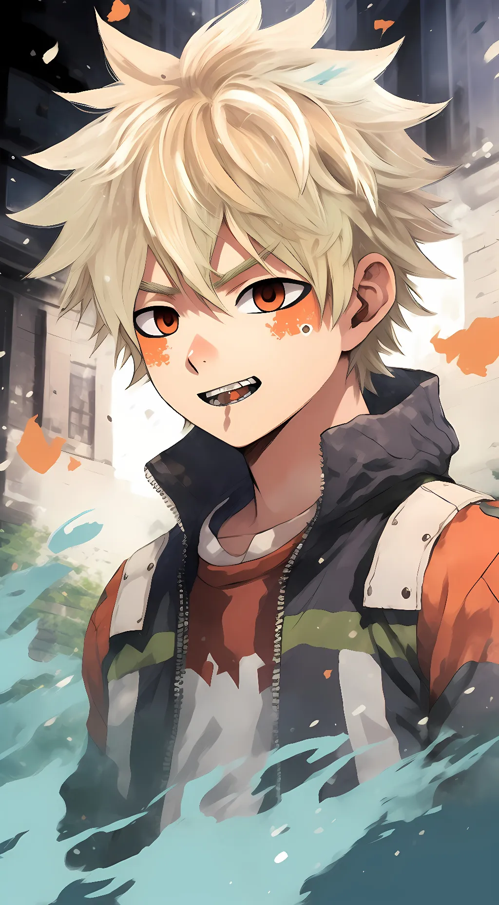 ai character: Bakugo/Deku background