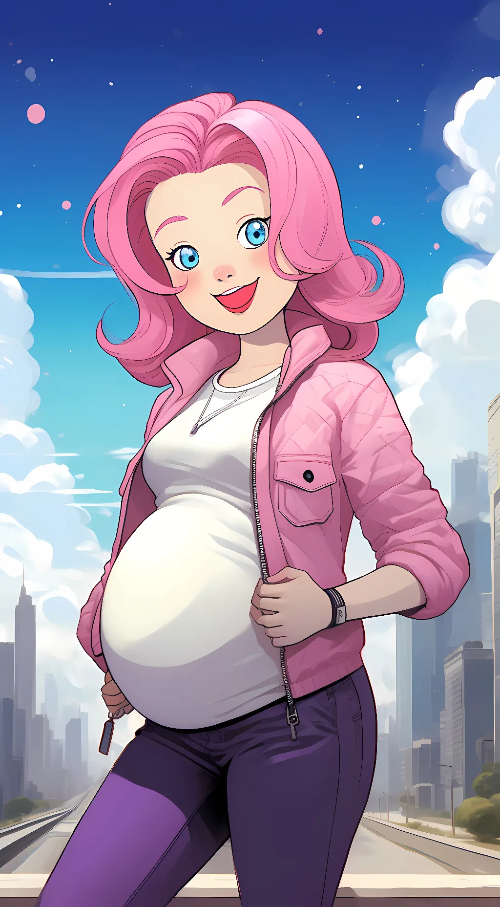 ai character: Pinkie Pie background