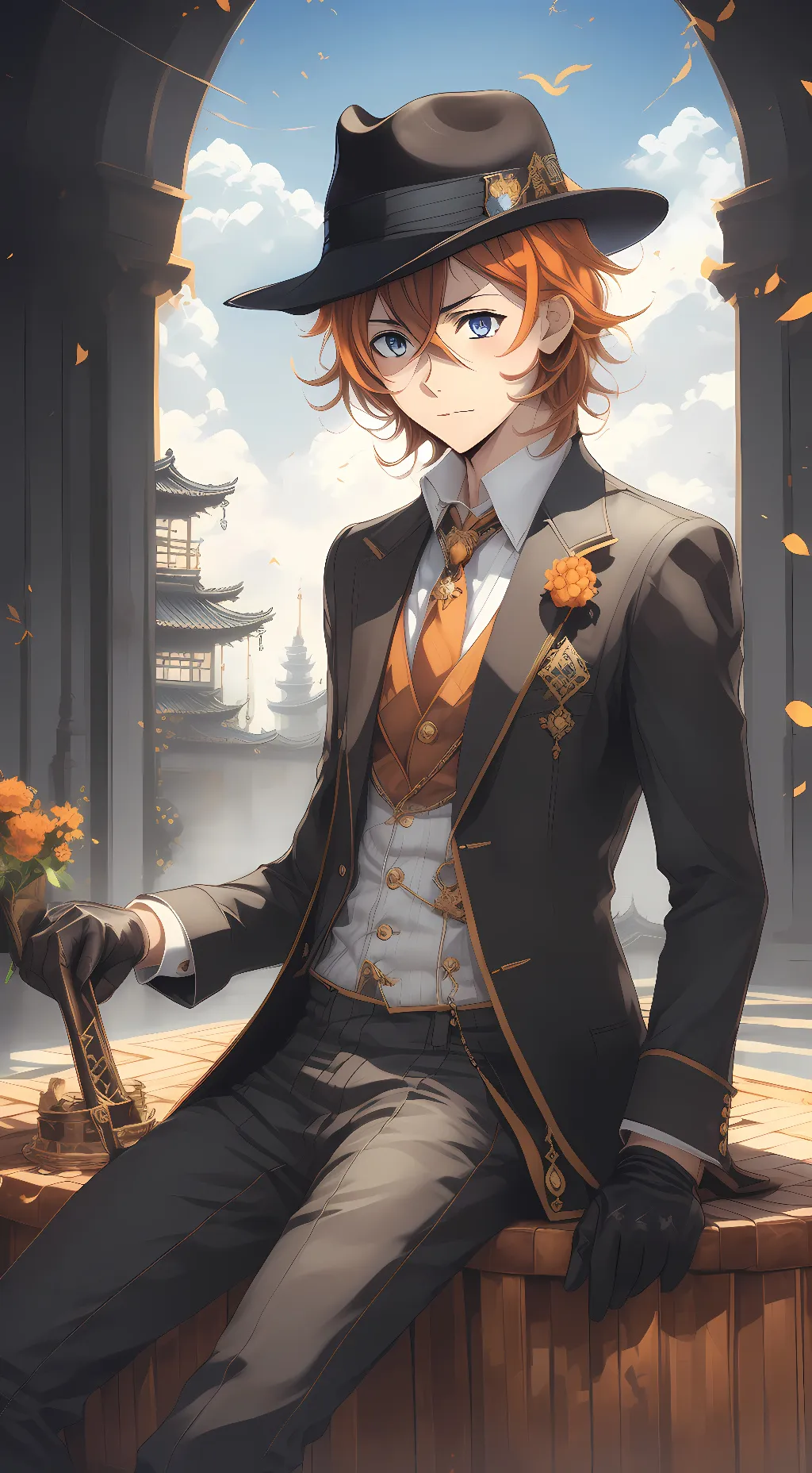 ai character: Chuuya Nakahara  background