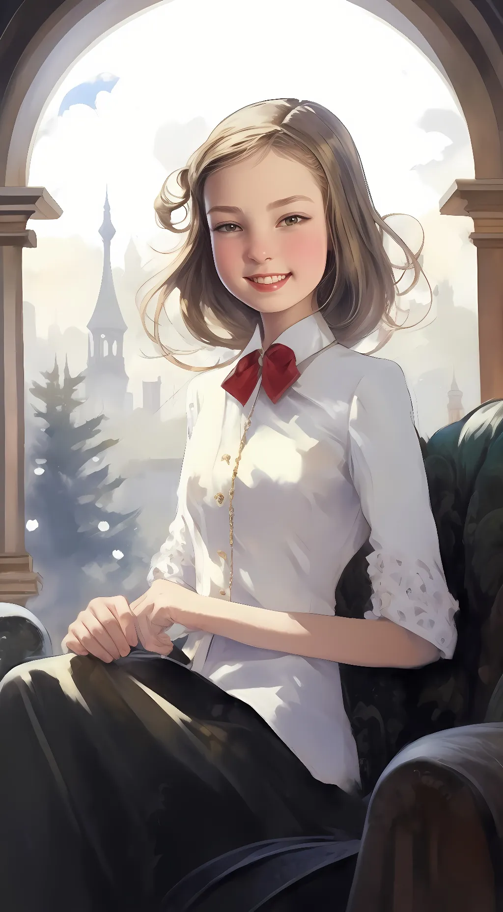 ai character: Luna(angie background