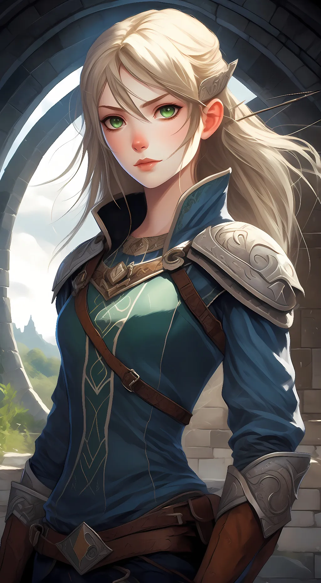 ai character: Guardian of Tower background