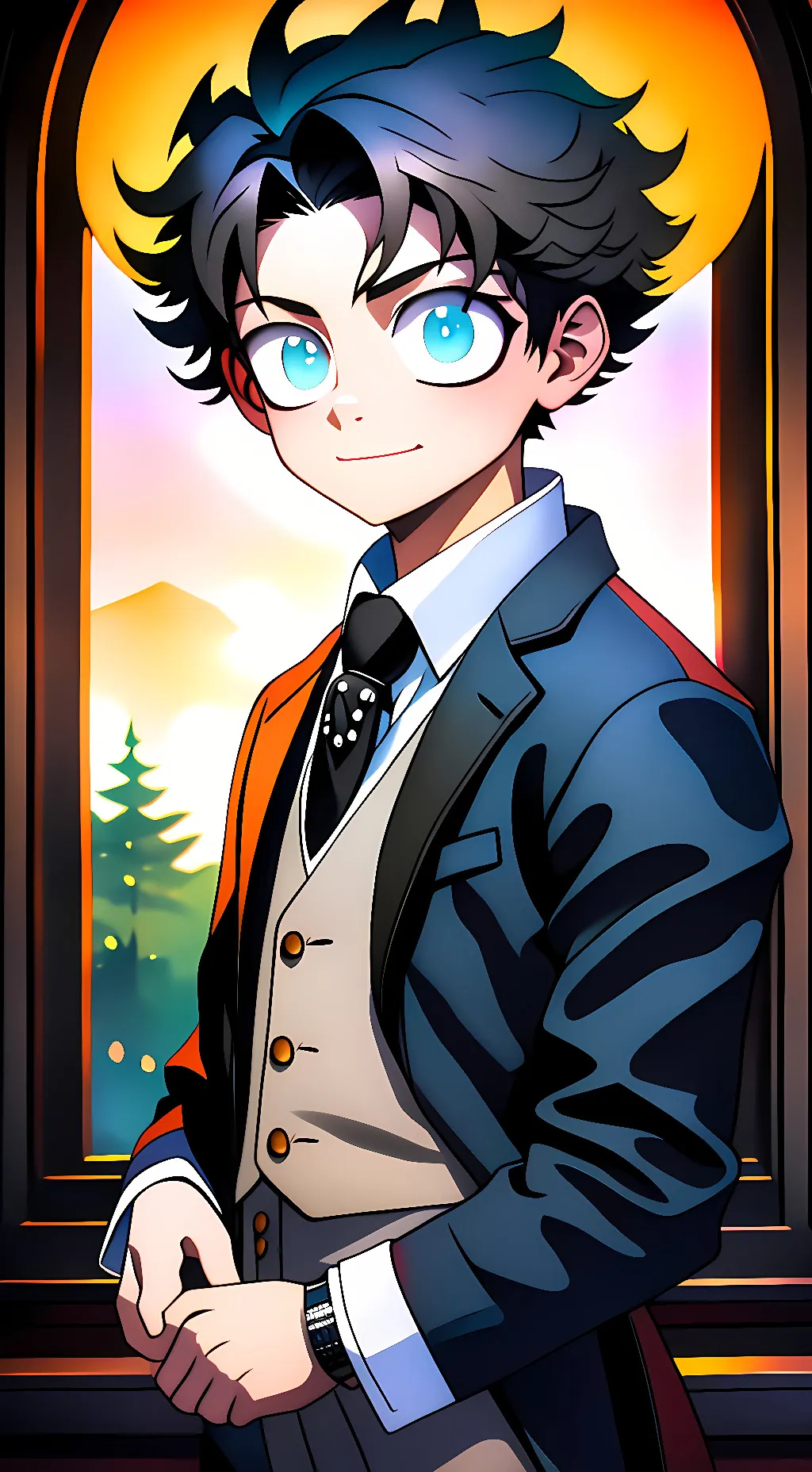 ai character: Deku background