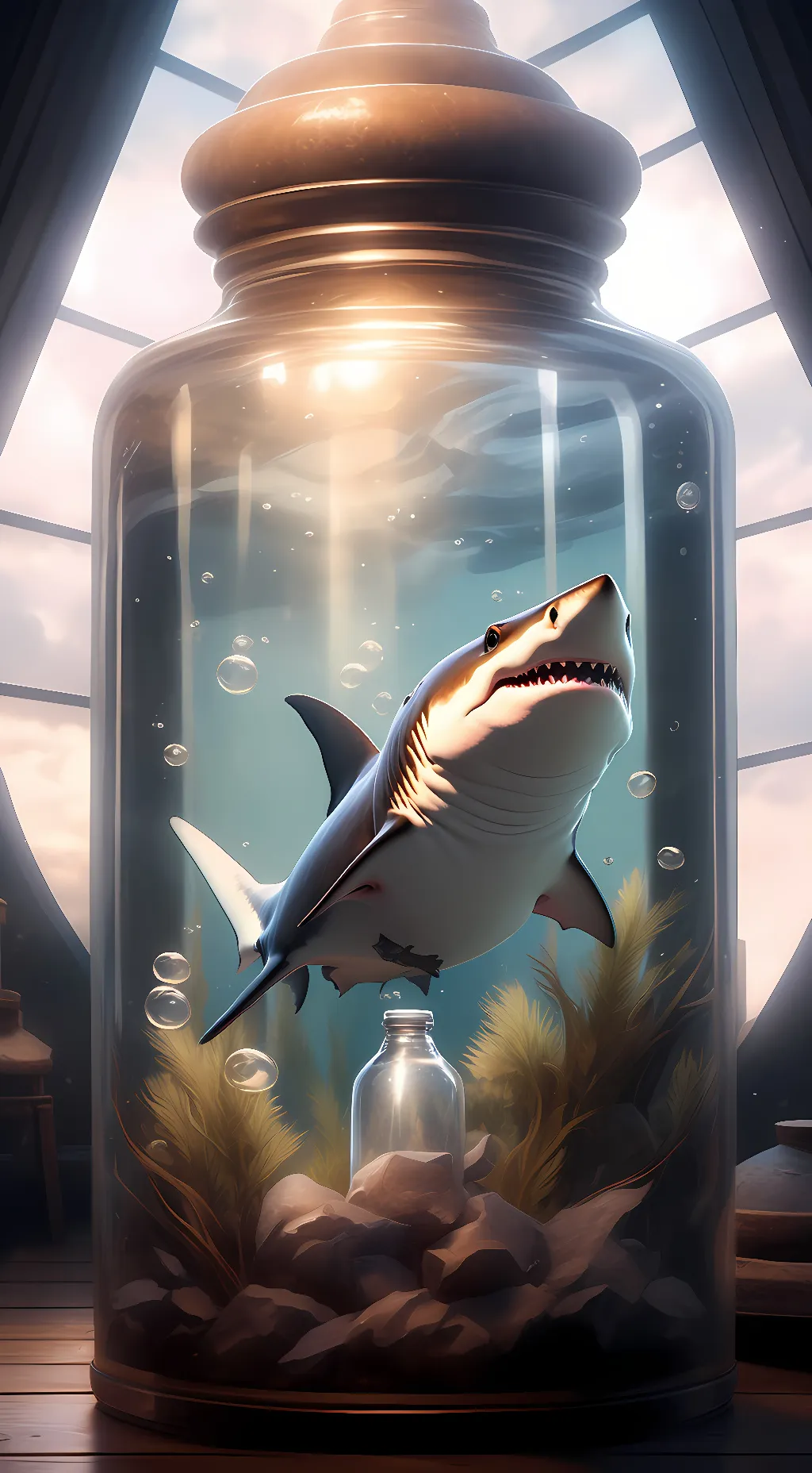 ai character: Sharky background