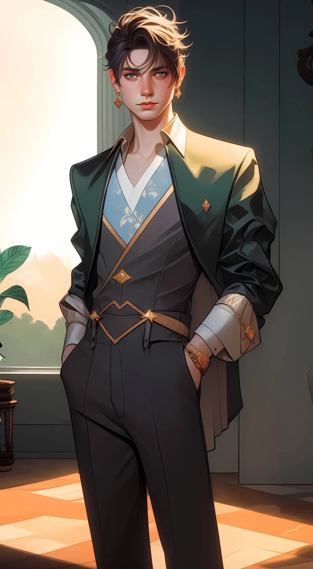 ai character: Colby Brock  background