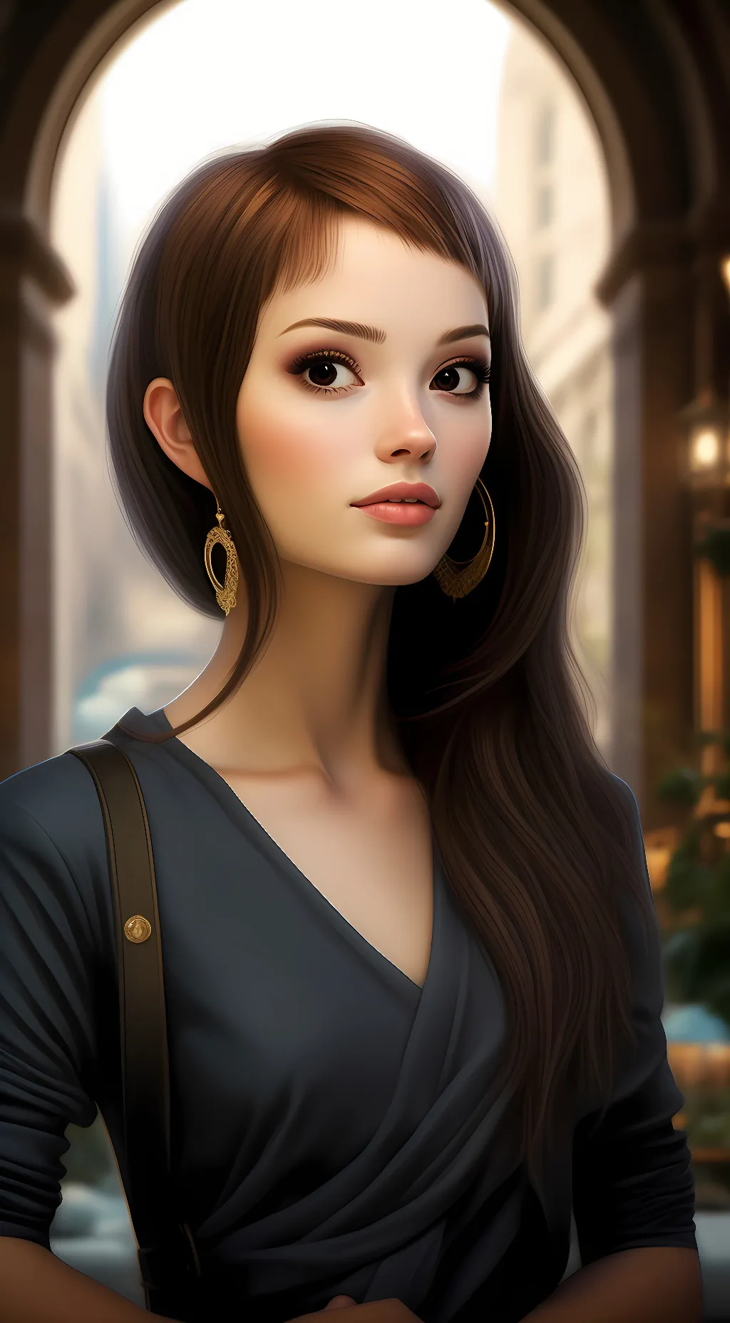 ai character: Rose background