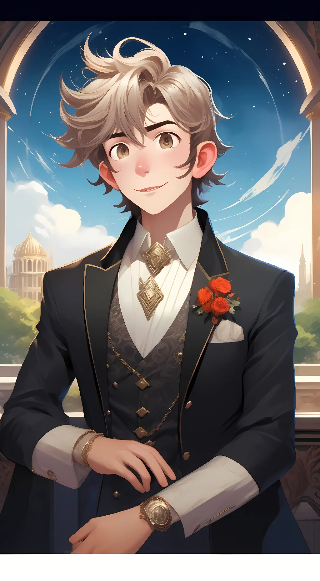 ai character: Jamie-Prince  background