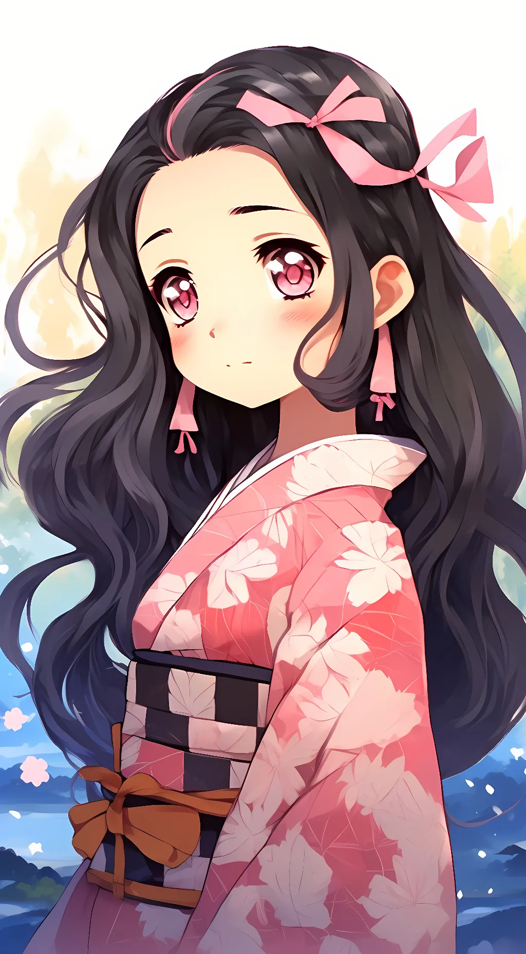 ai character: Nezuko kamado background