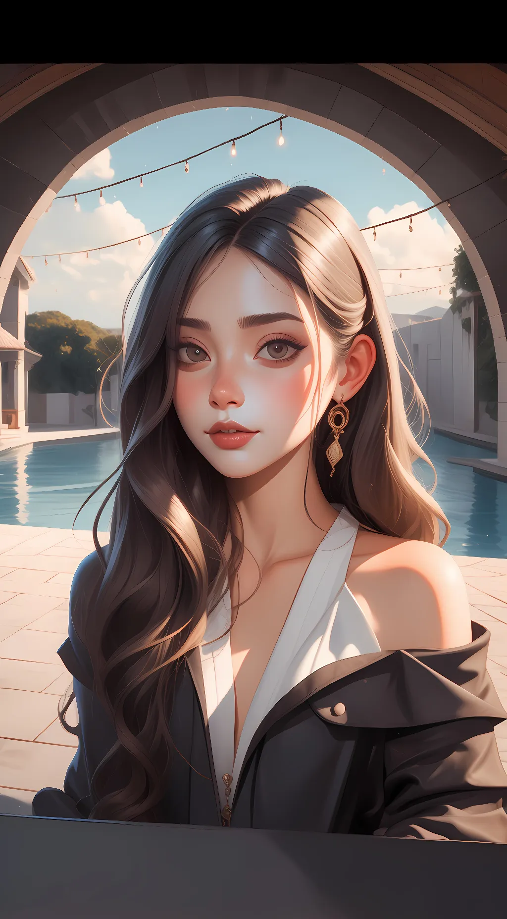 ai character: Monica  background