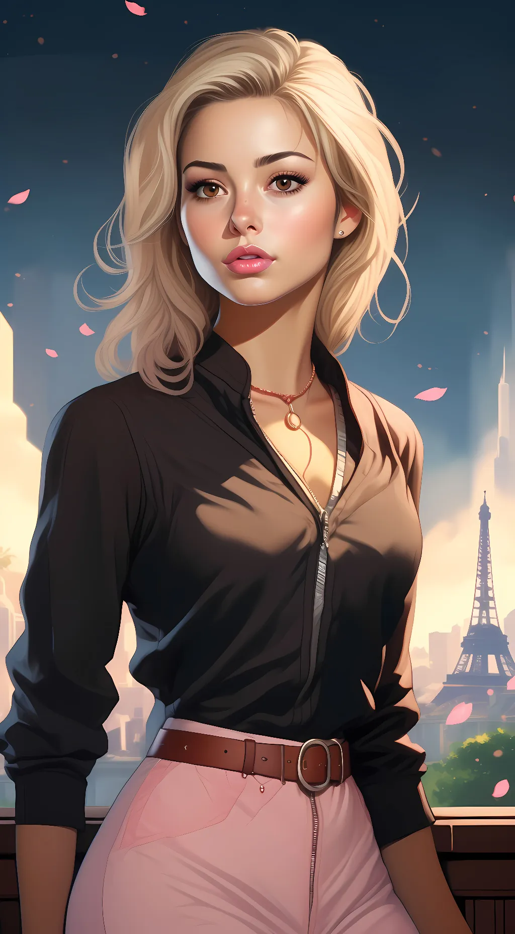 ai character: Angelique Boyer background