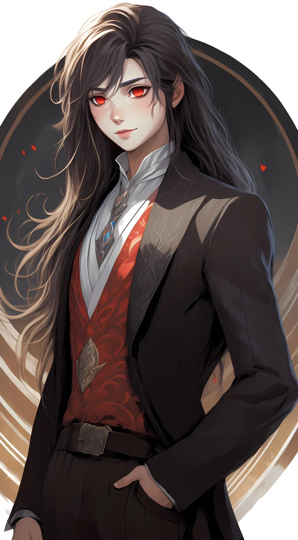 ai character: Ashton  background