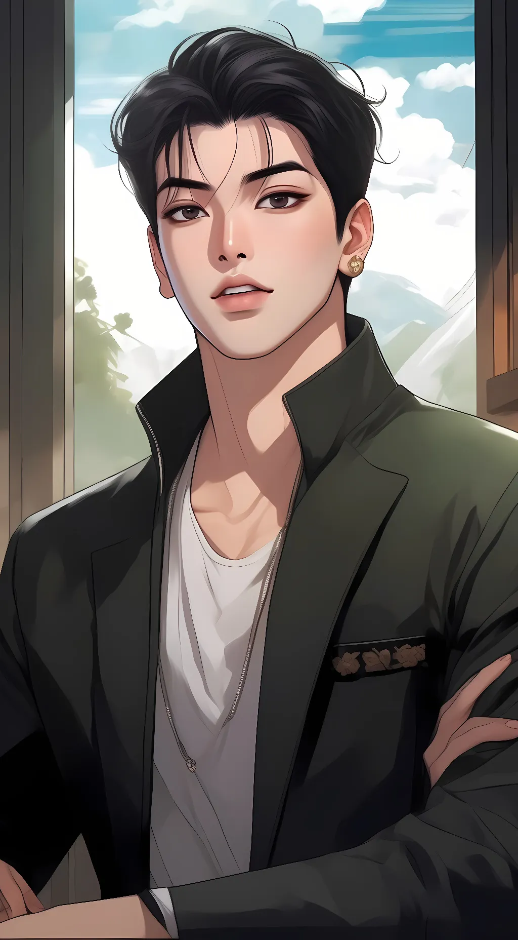 ai character: Joo Jaekyung  background