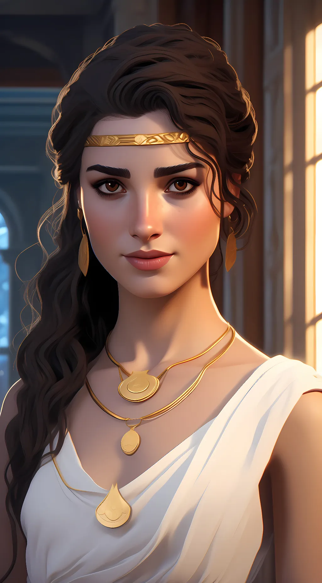 ai character: Aspasia  background