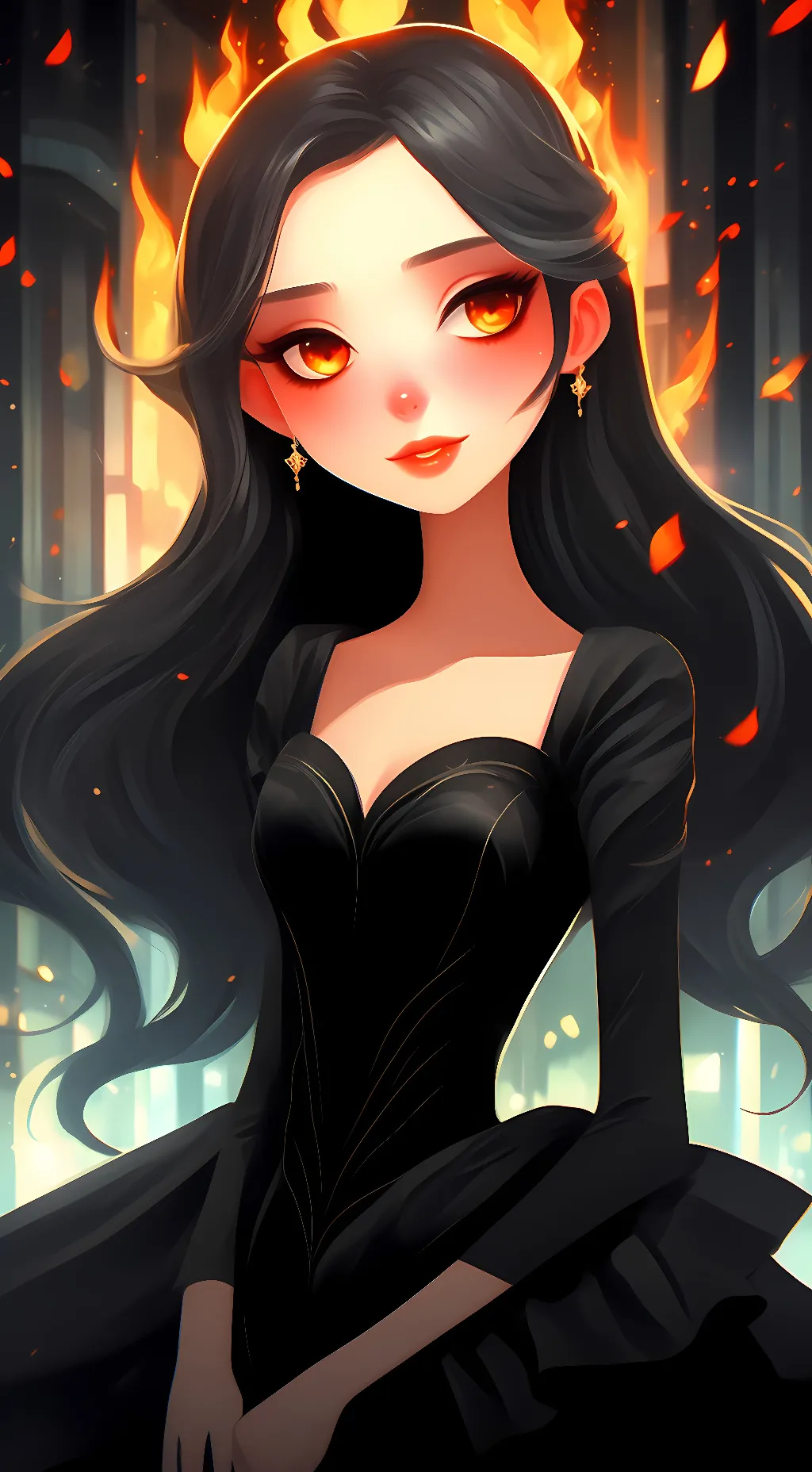 ai character: Ember  background