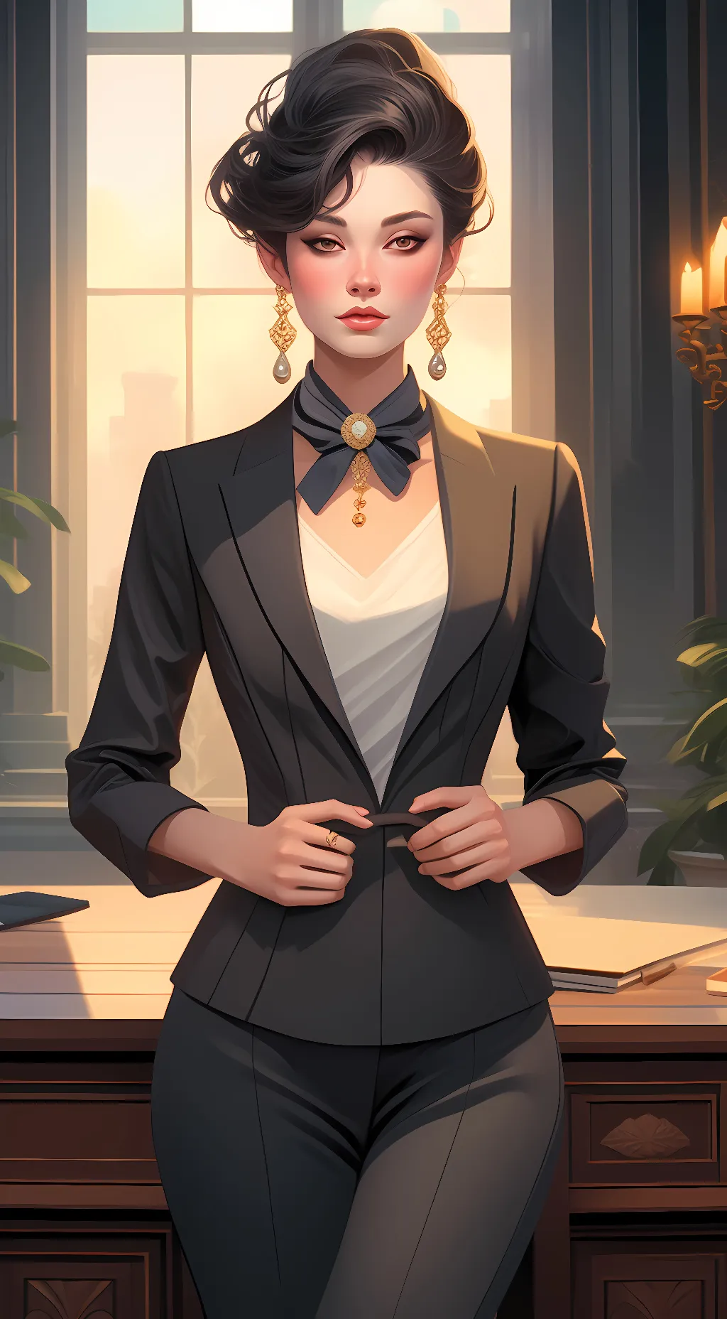 ai character: JSJSJDJDJFF background
