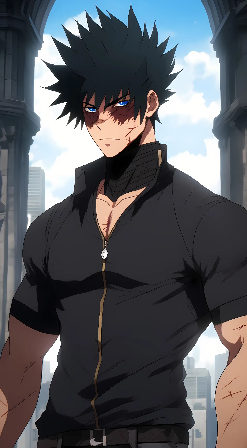 ai character: Dabi background