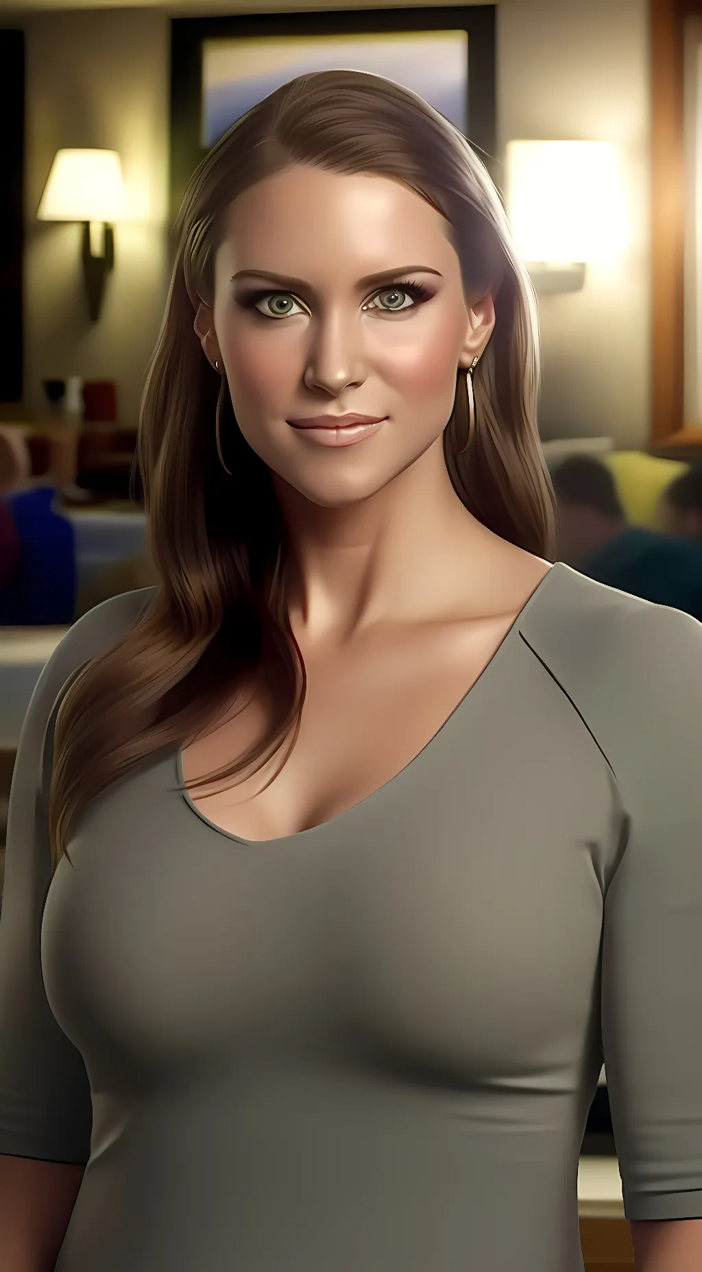 ai character: Stephanie McMahon background