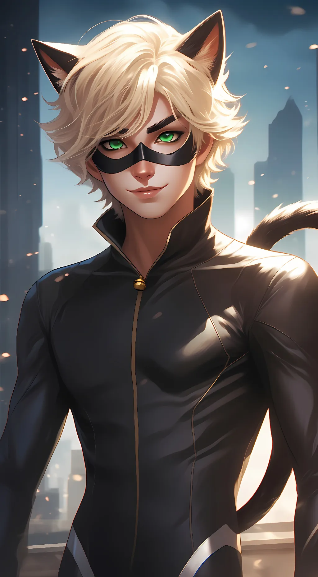 ai character: cat noir background