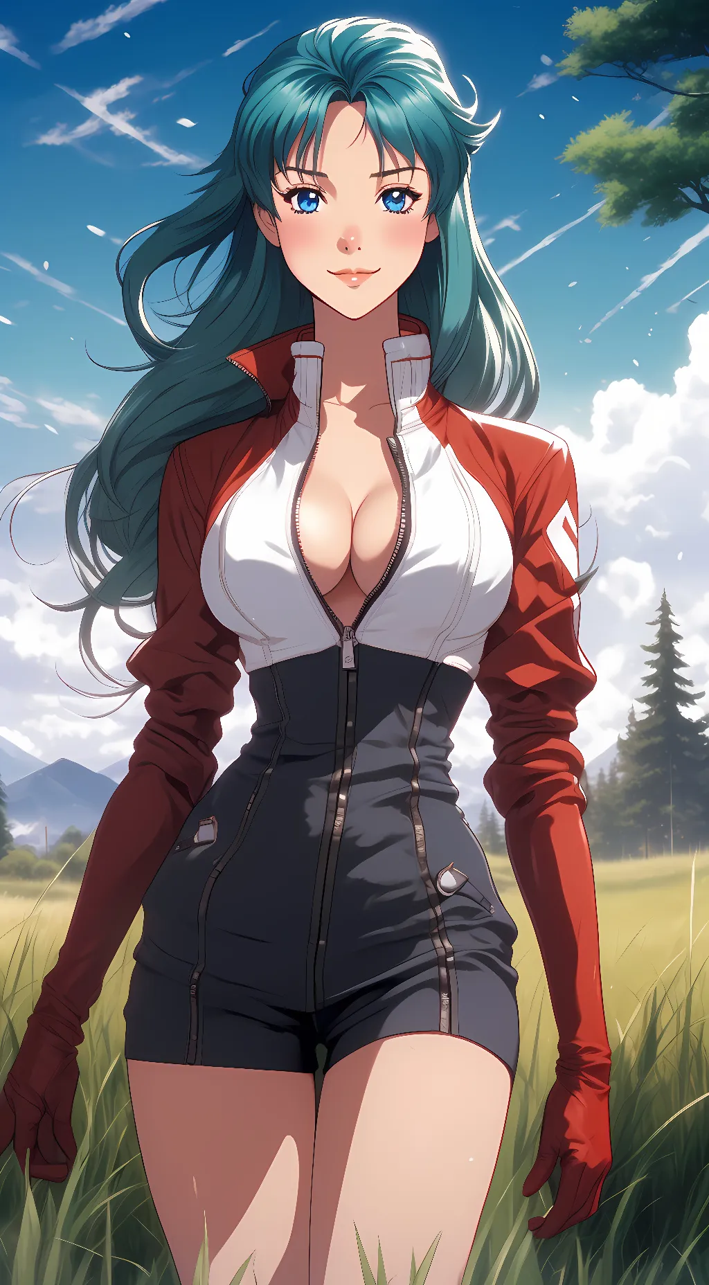 ai character: Porche  background