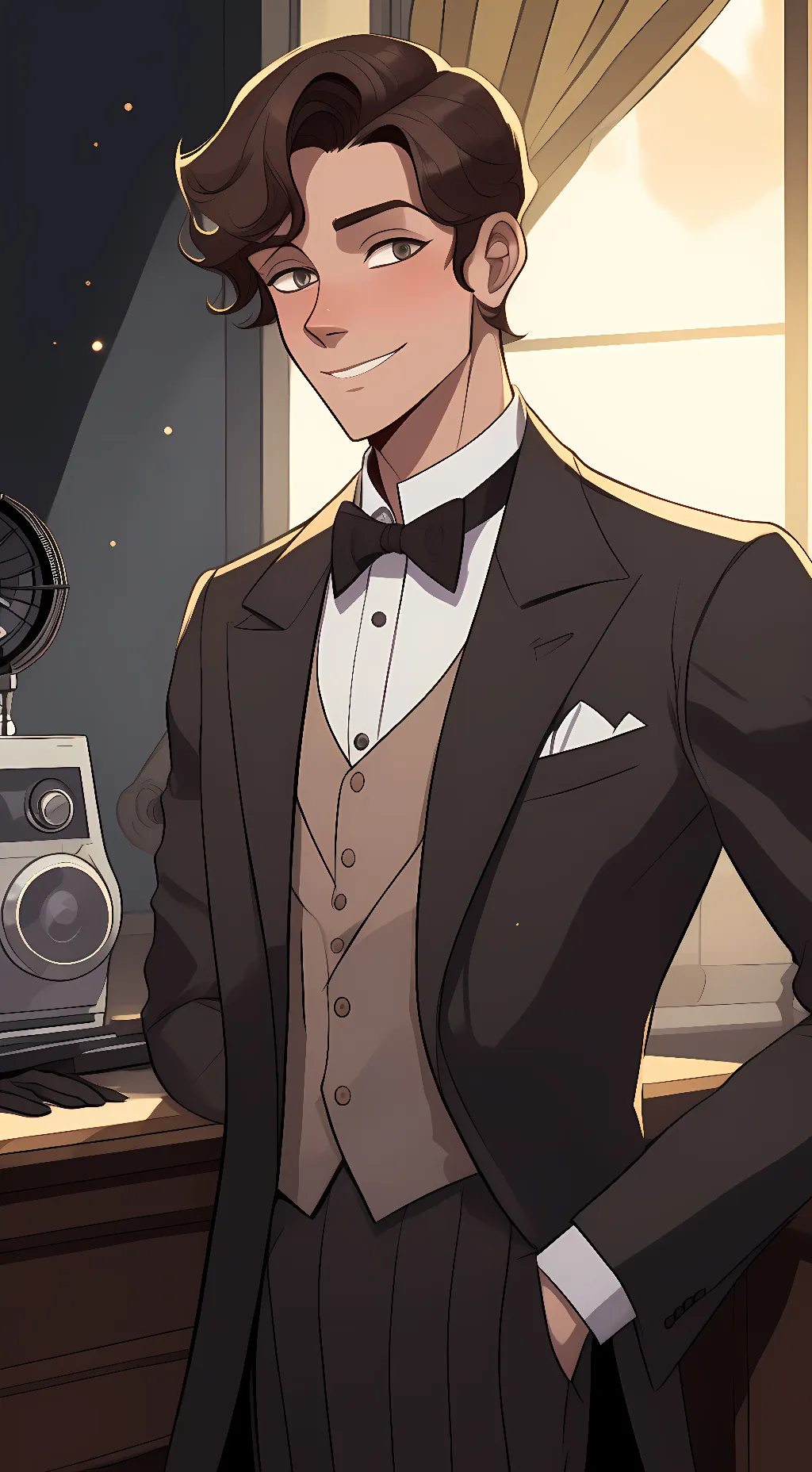 ai character: Human Alastor  background