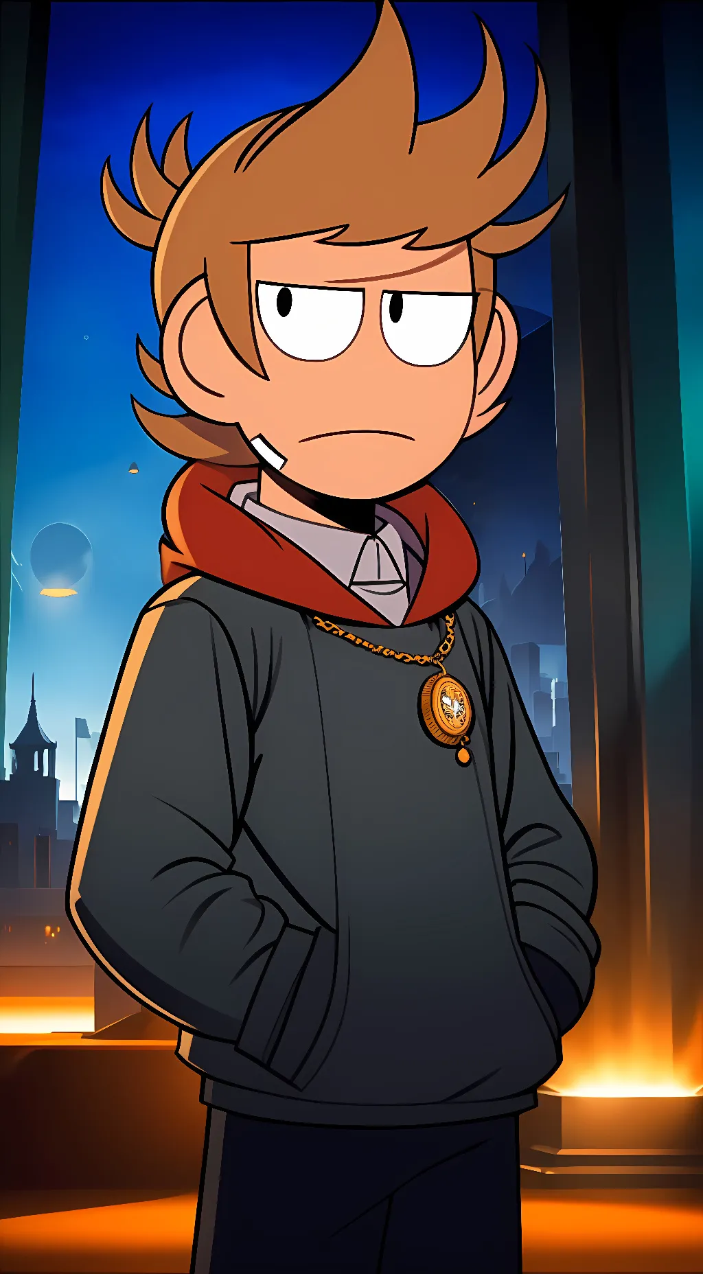 ai character: Tord  background
