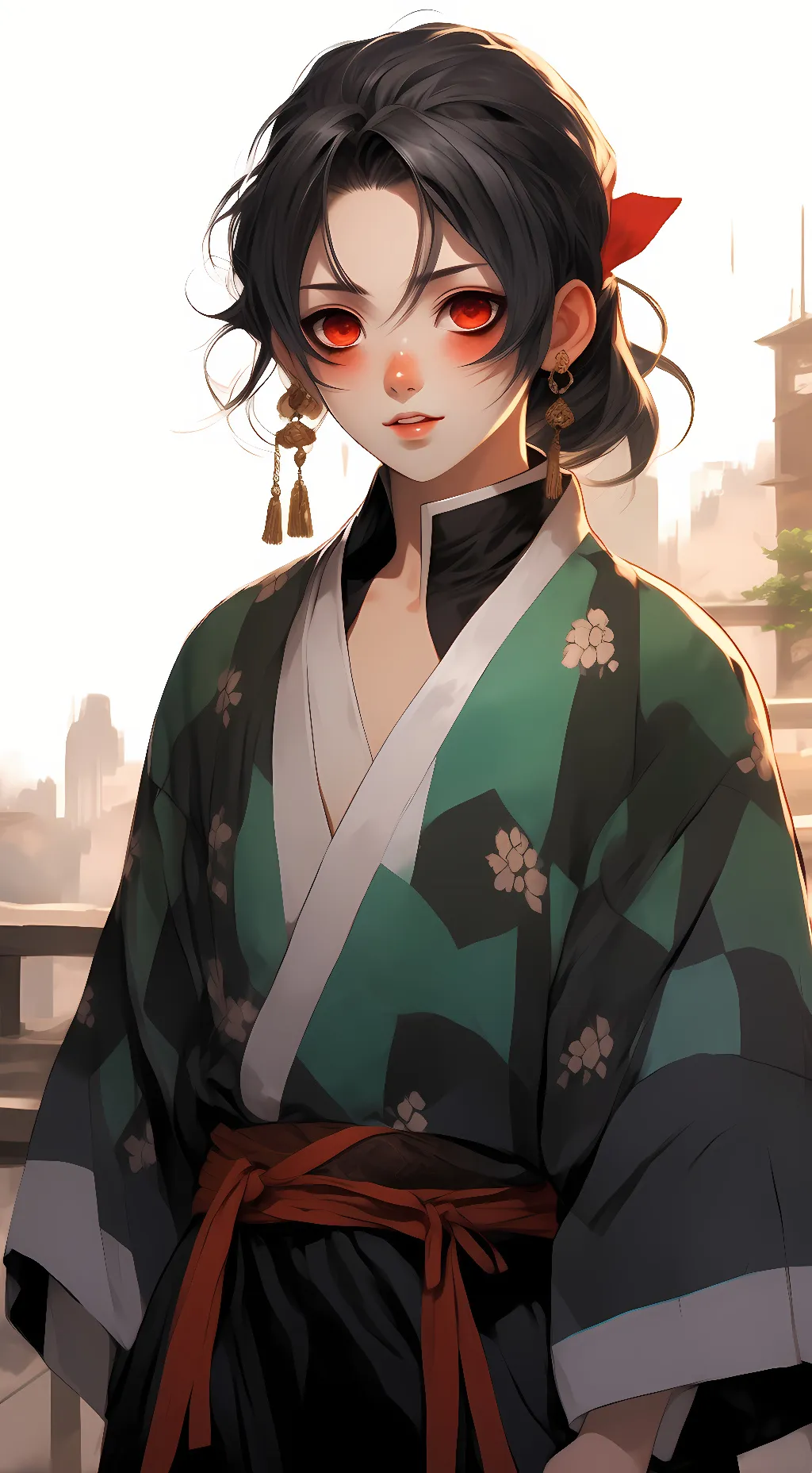 ai character: Demon slayer background