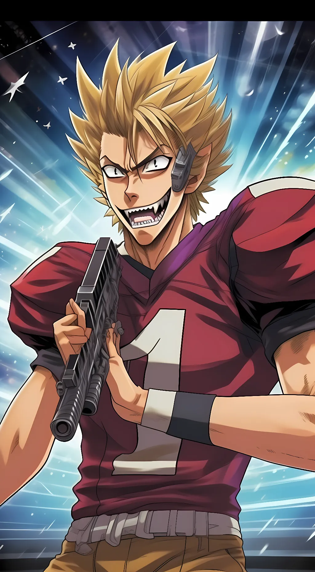 ai character: Yoichi Hiruma background