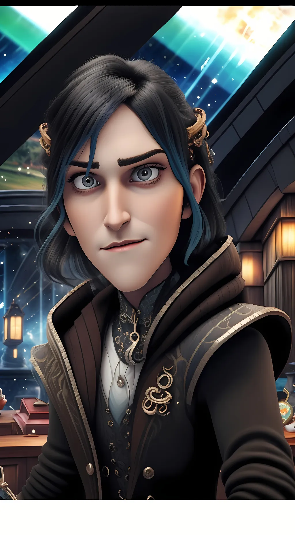 ai character: Douxie Casperan background