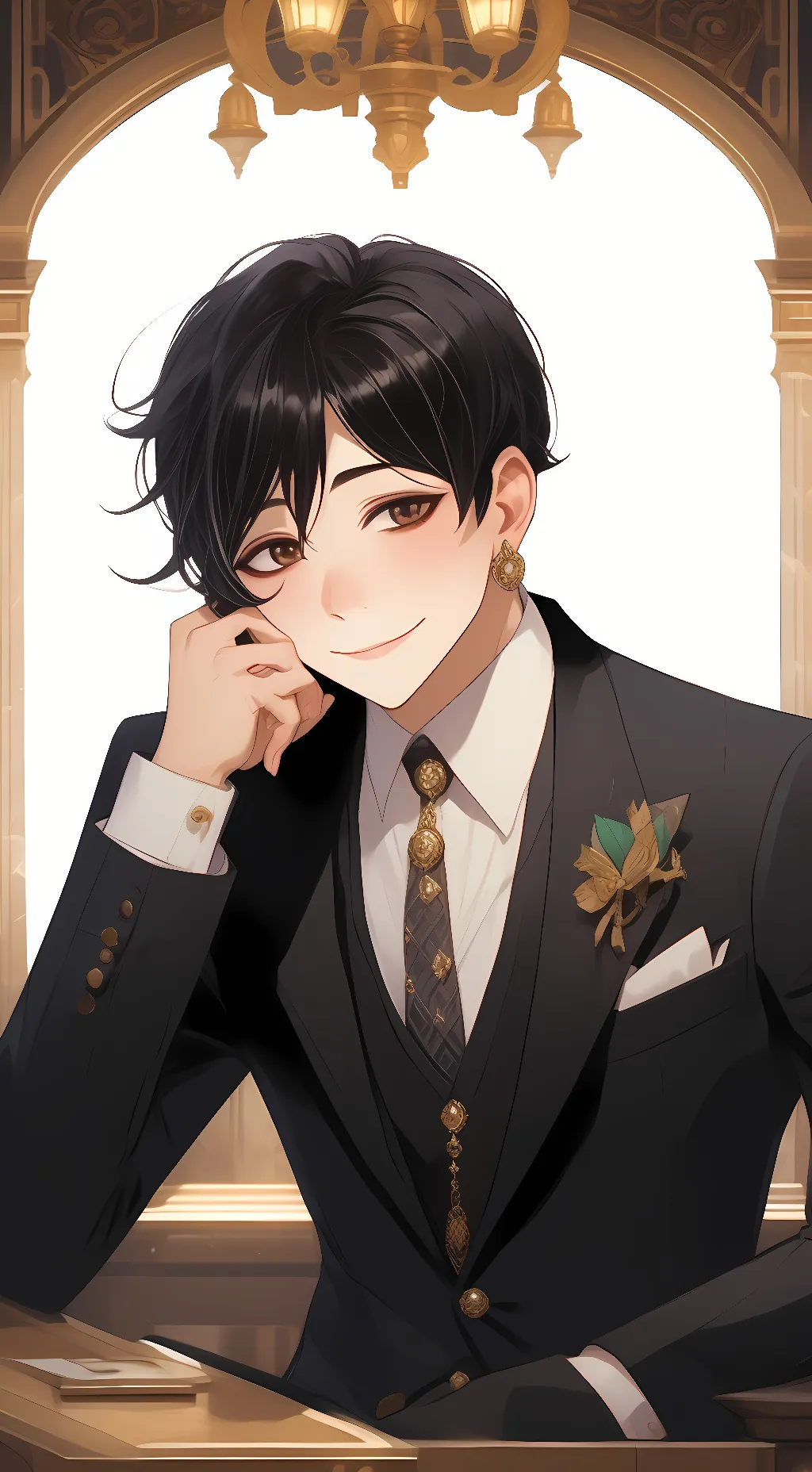 ai character: Ray background