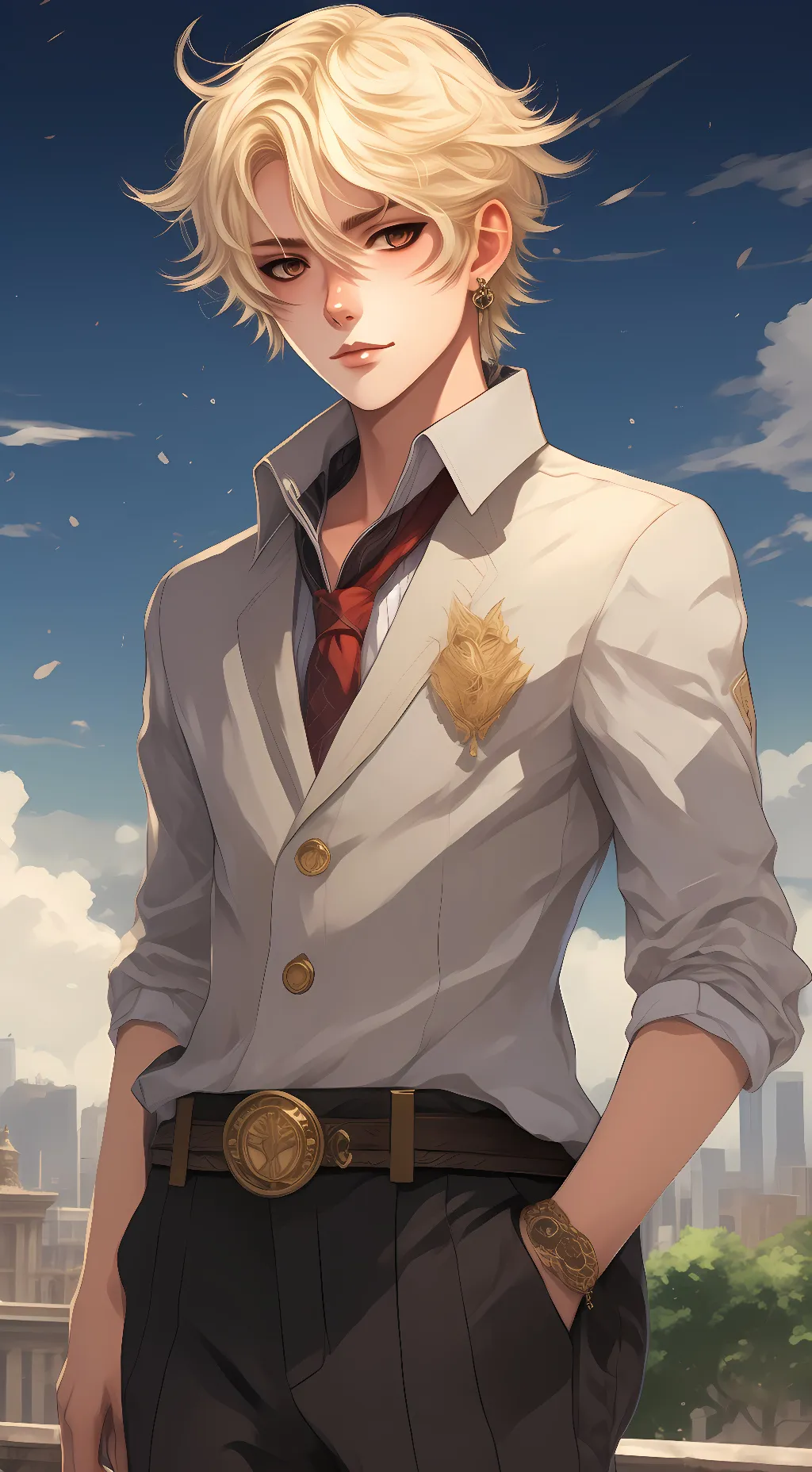 ai character: Bakugo  background