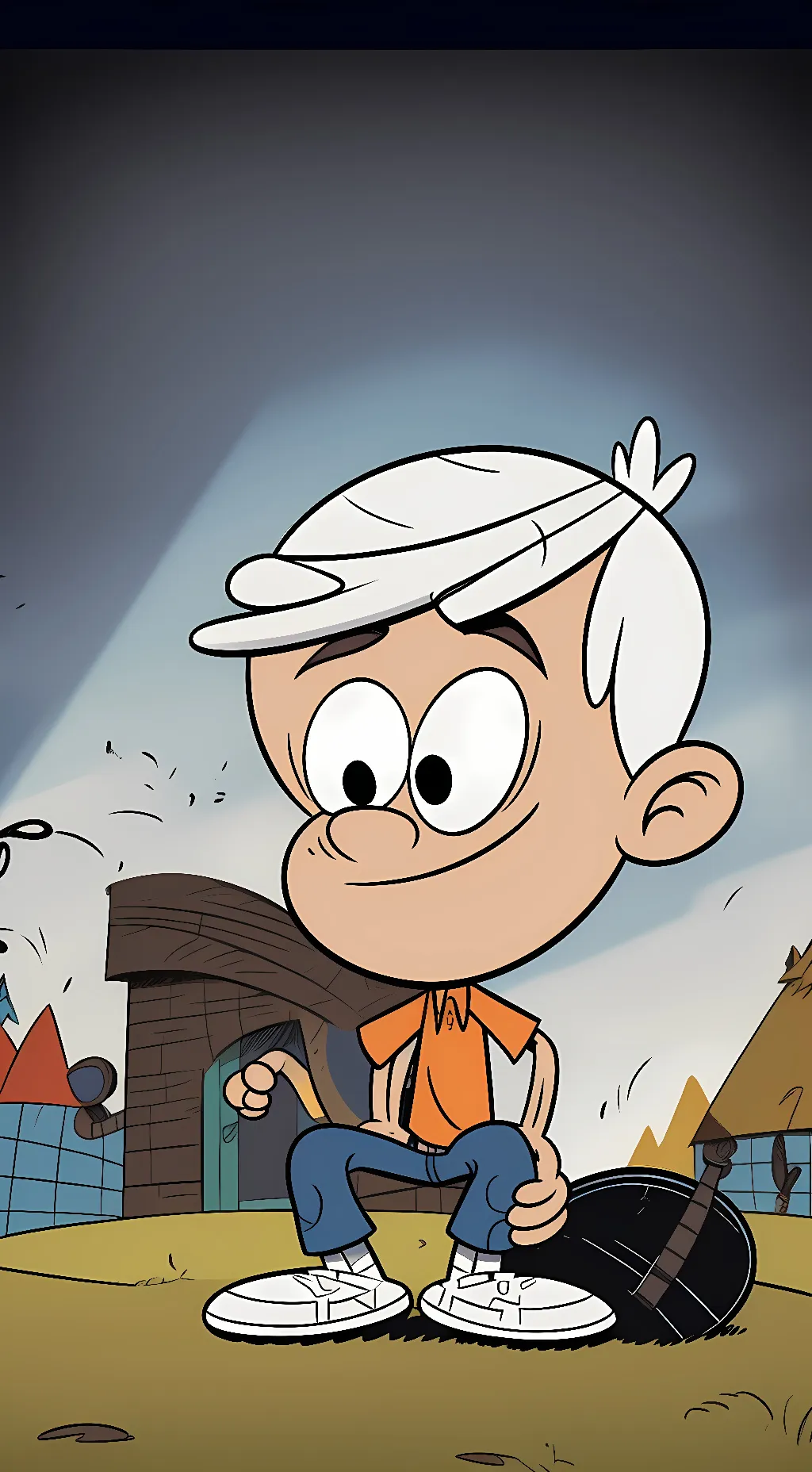 ai character: Lincoln Loud background