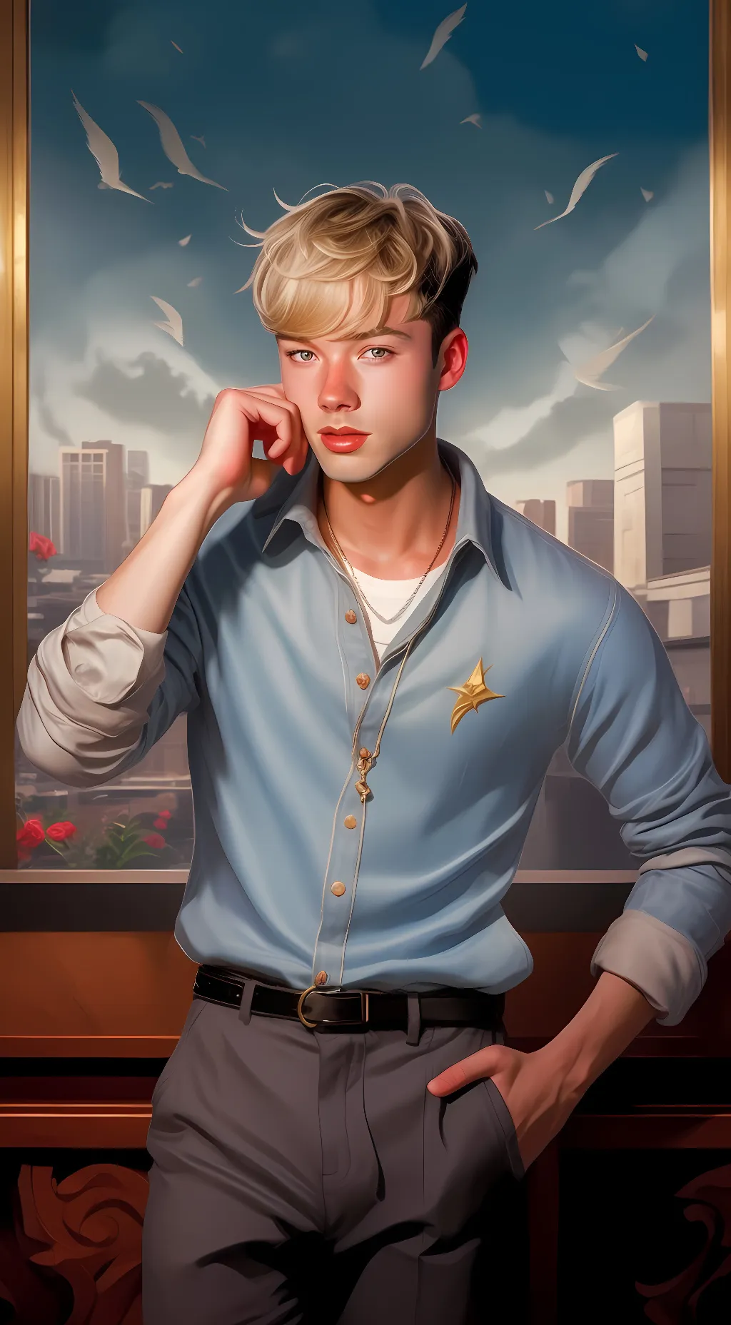 ai character: Sam Golbach background