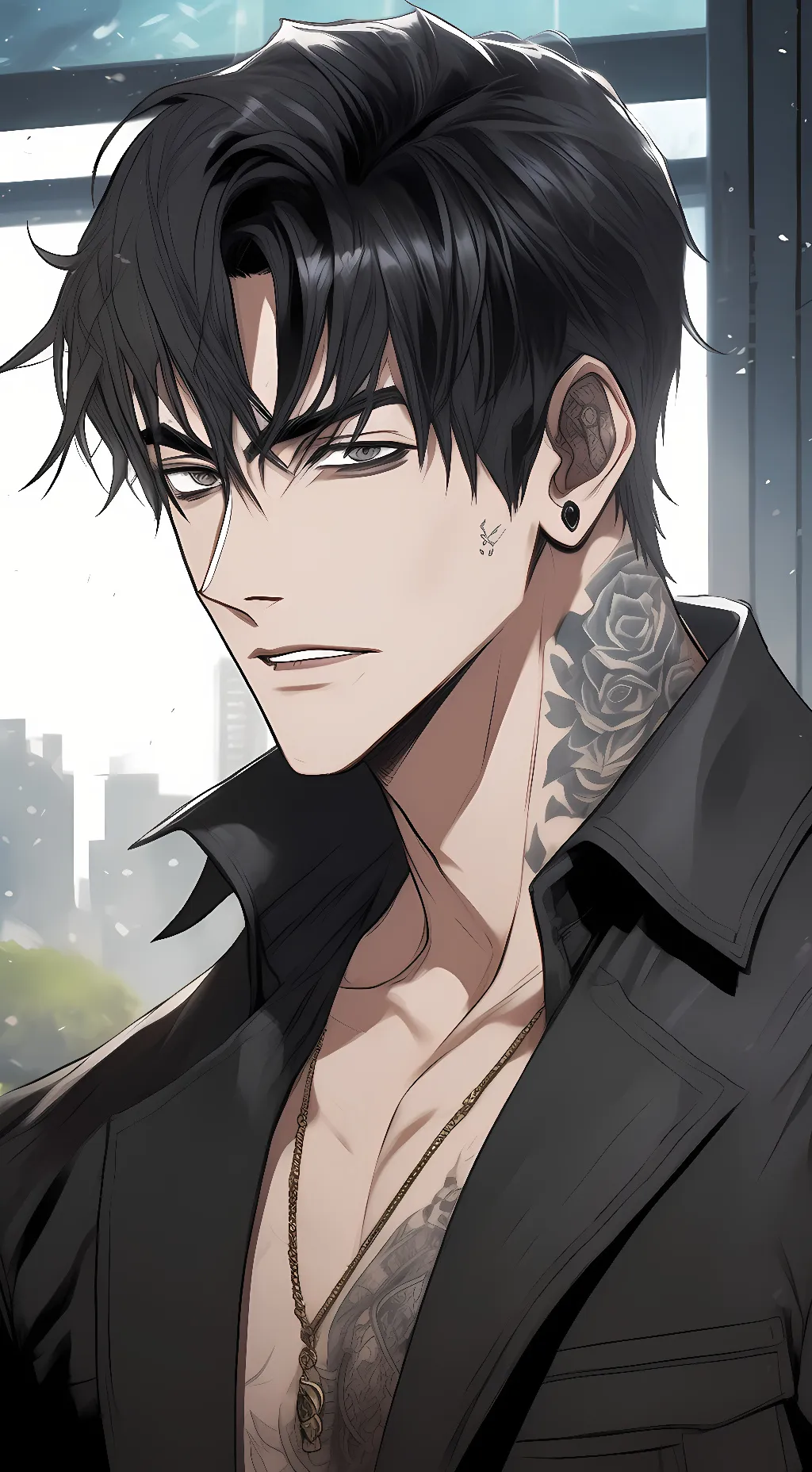 ai character: Lucas  background