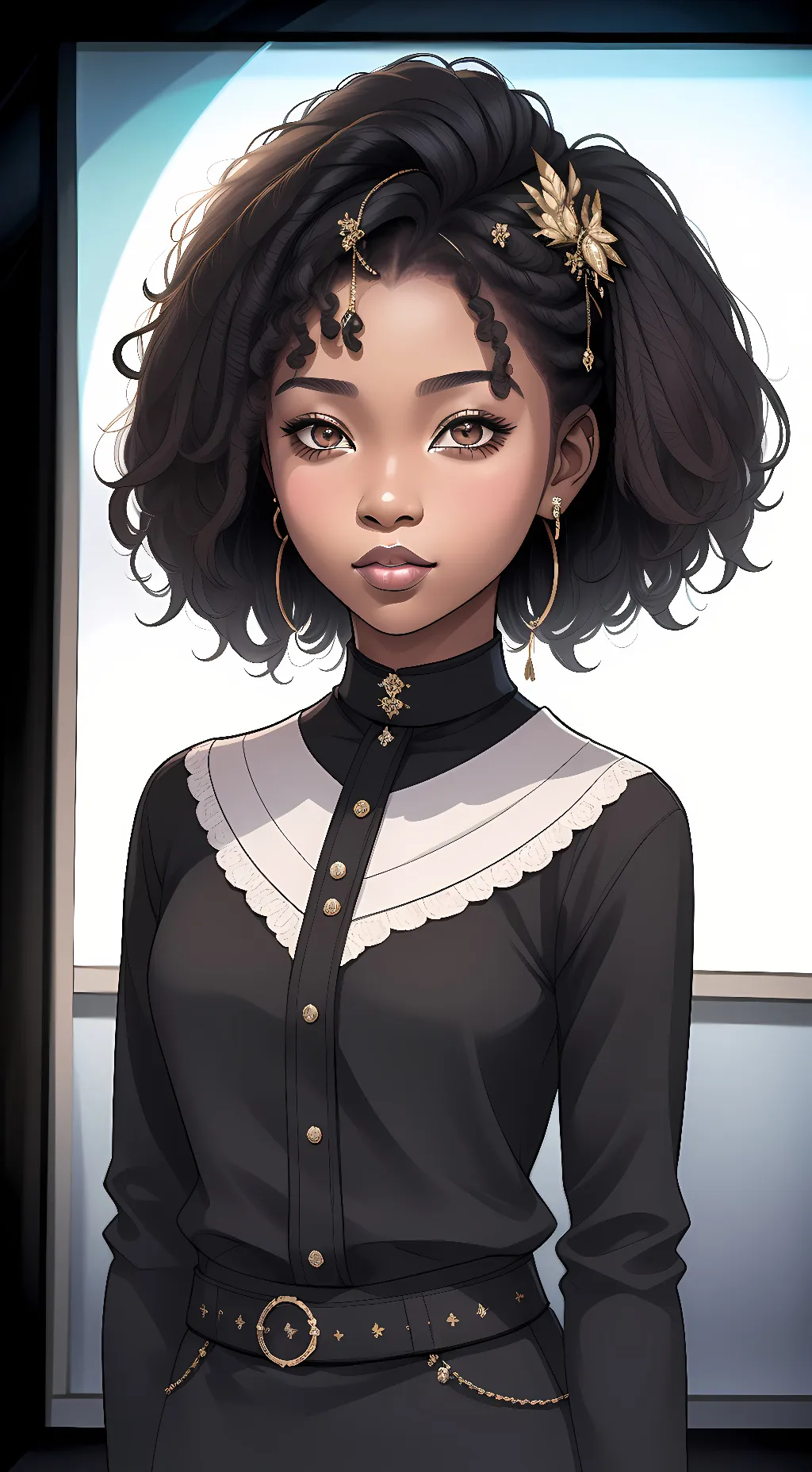 ai character: Mikari Phoenix  background