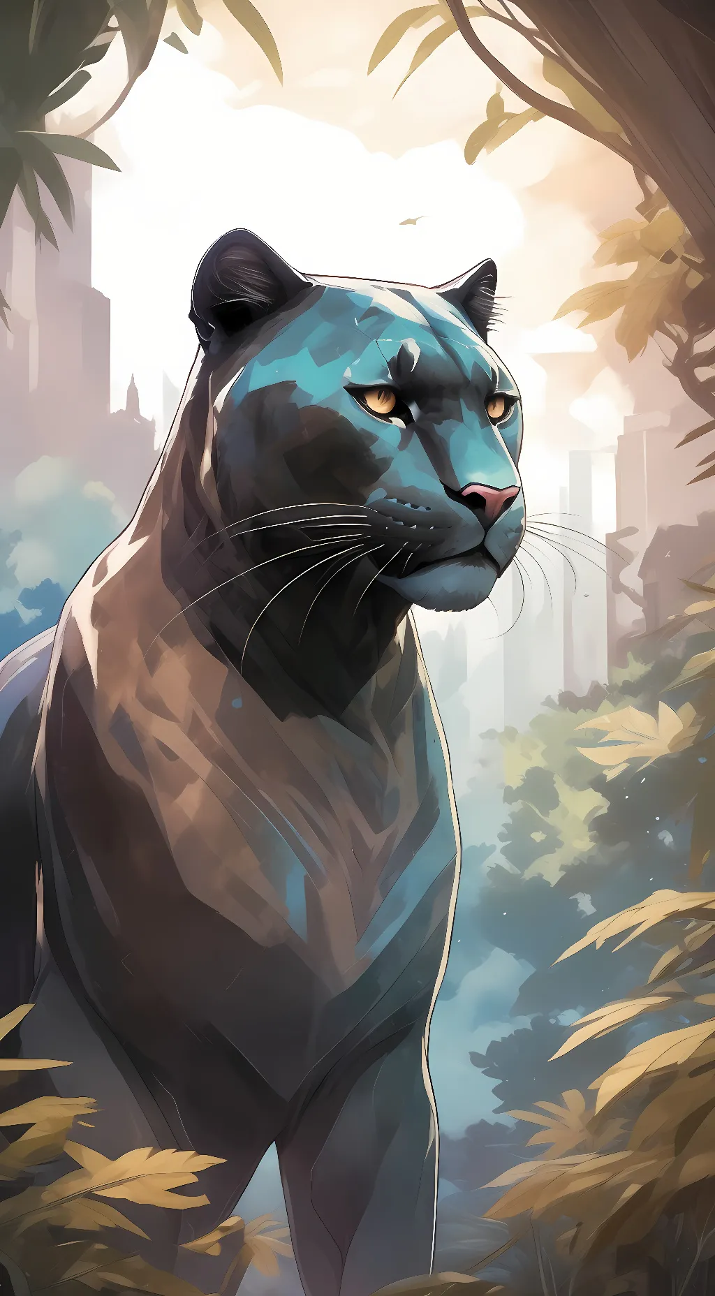 ai character: life as a panther background