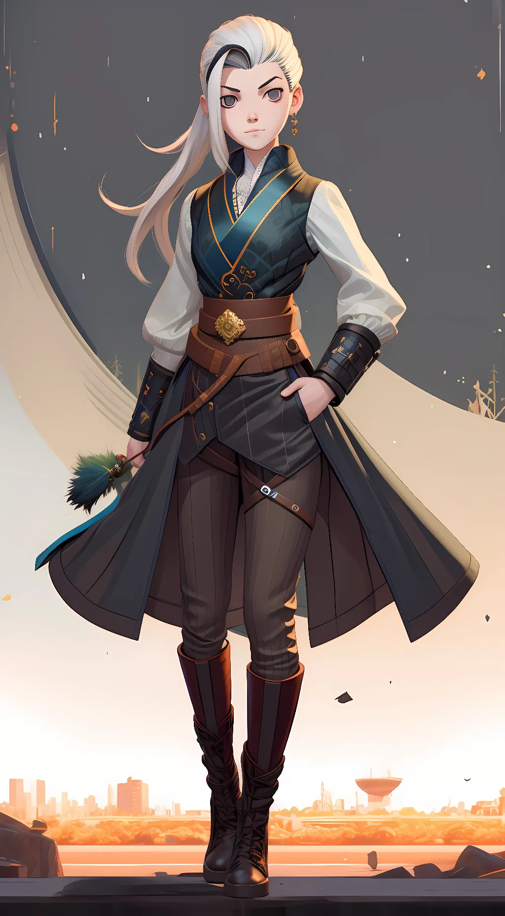 ai character: ino yamanaka  background