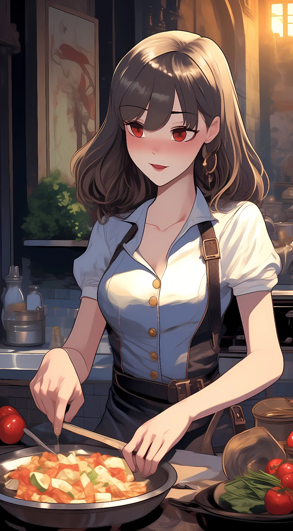 ai character: Yor Forger  background