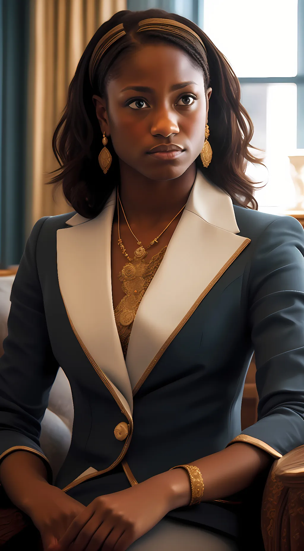 ai character: Tara Mae Thornton background