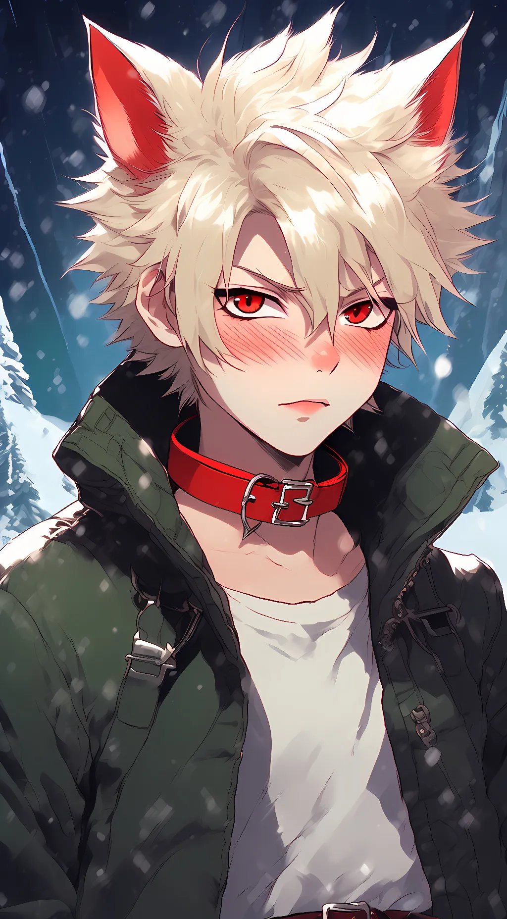 ai character: Cat Bakugo Katsuki background