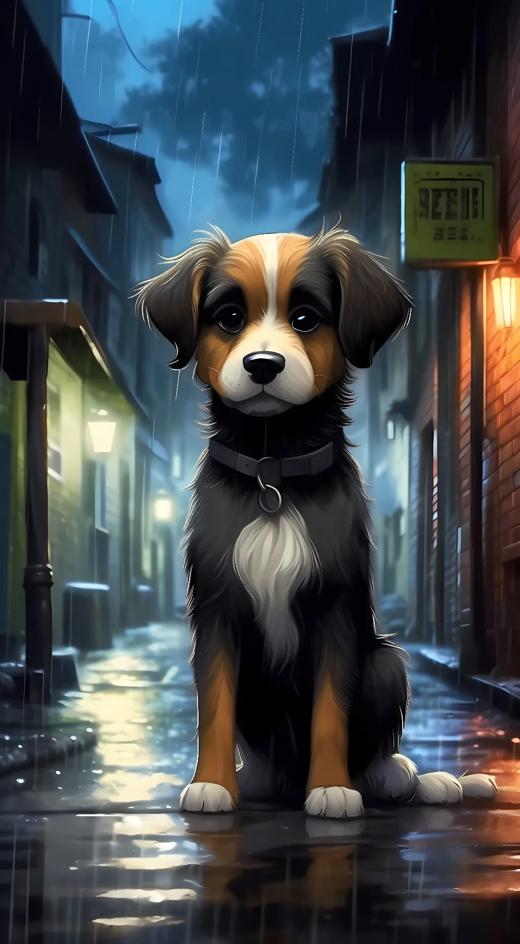 ai character: Stray background