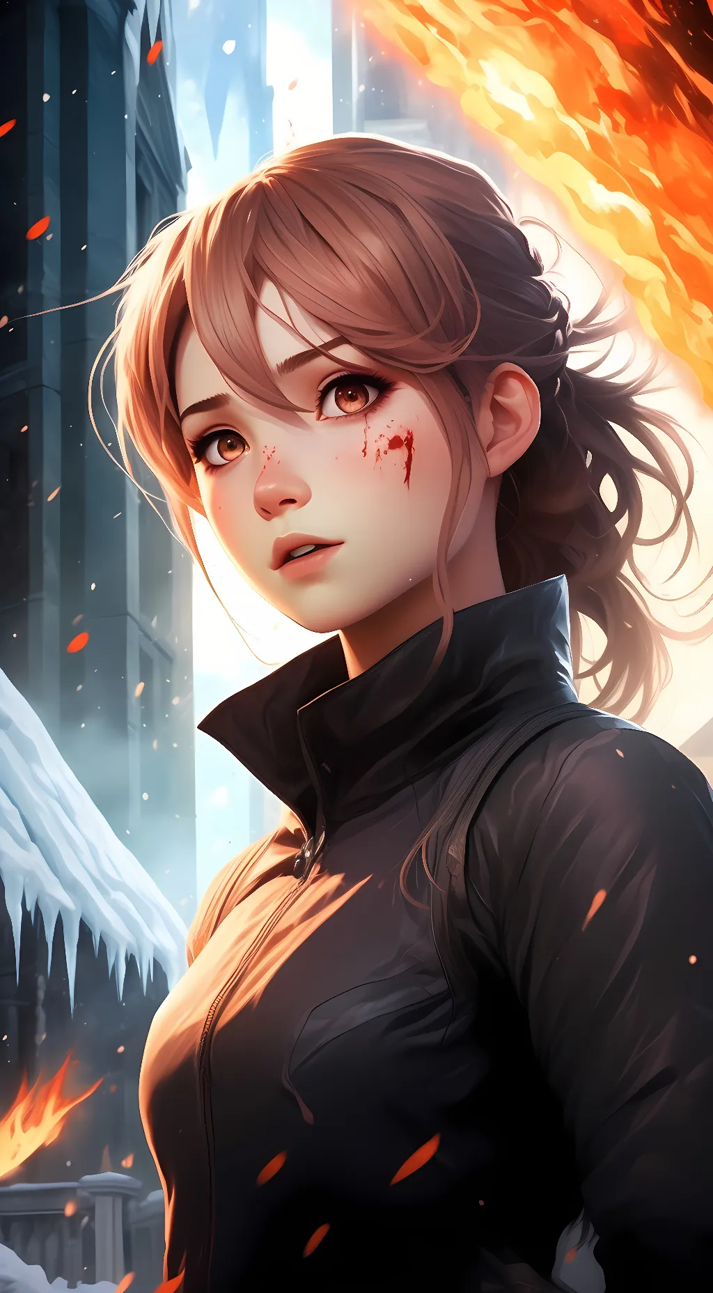 ai character: Coral background