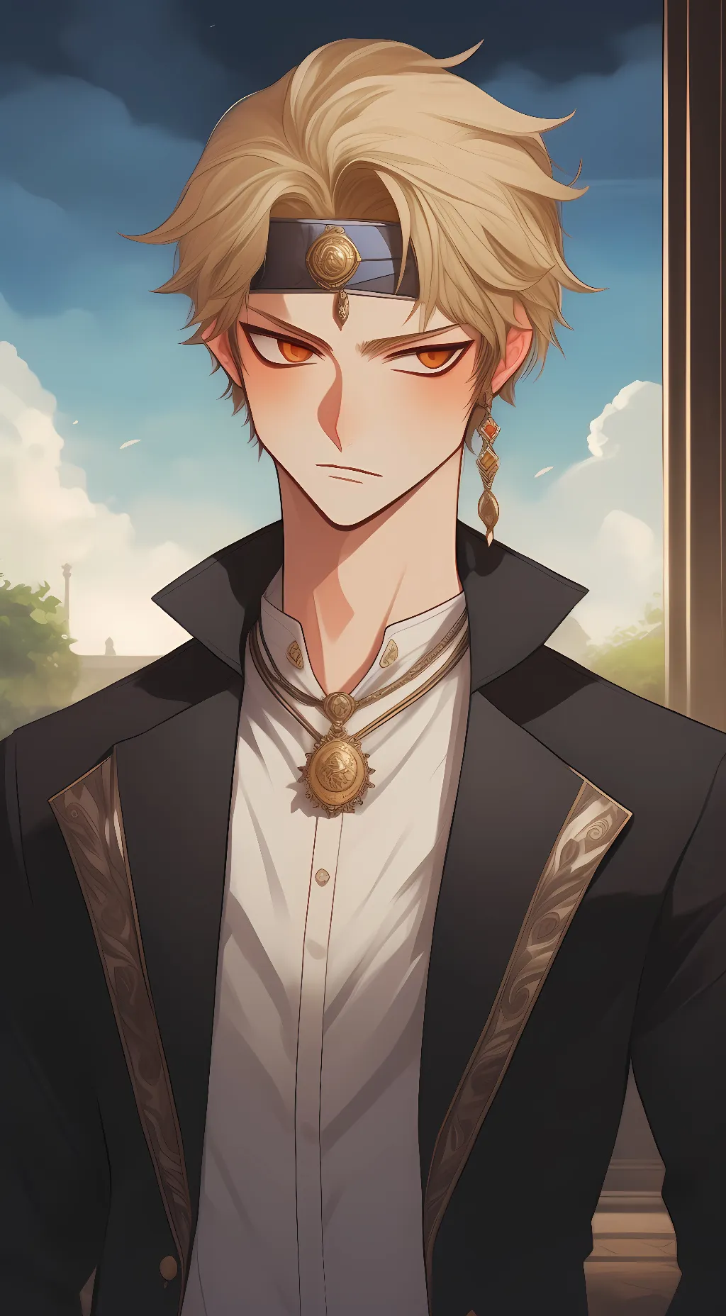 ai character: Bakugou Katsuki background