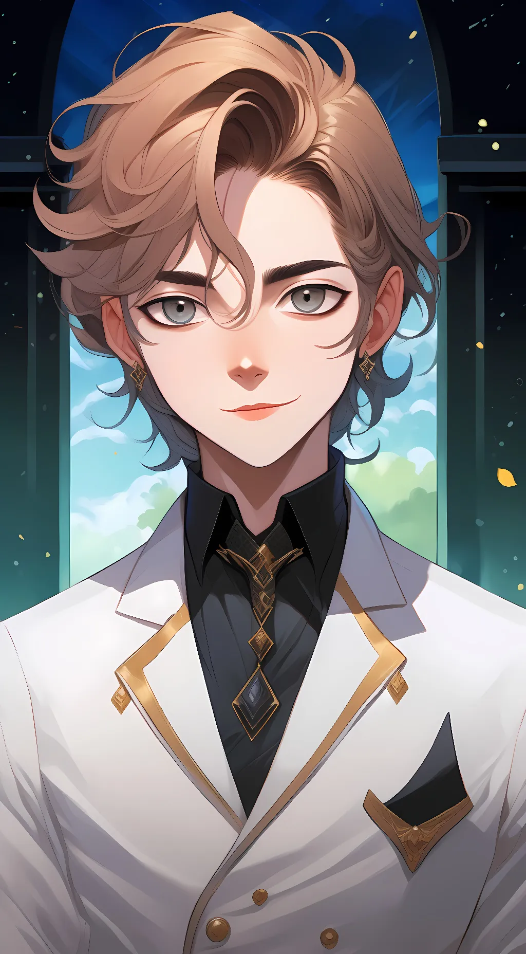 ai character: moon drop "human" background